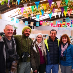 With our friend of UK and William Orellana in Observatorio de Colibries