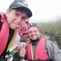 With the famous Guide and friend Carlos Batancour